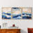 Abstract  Series  CXXXVI  -Set Of 3 Framed Giclee Prints -Ready to Hang-107252508-107252506