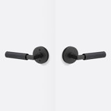 Levanto Round Passage Rosette, Knurled Grip