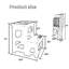 Escabeau pliant avec surface antidérapante, conception à 2 marches pouvant supporter 300 lb, escabeau pliable léger et portable pour la cuisine, la salle de bain, le bureau et la maison