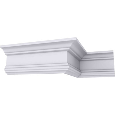 4"H x 2 1/4"P x 4 1/2"F x 94 1/2"L Holmdel Traditional Smooth Crown Moulding