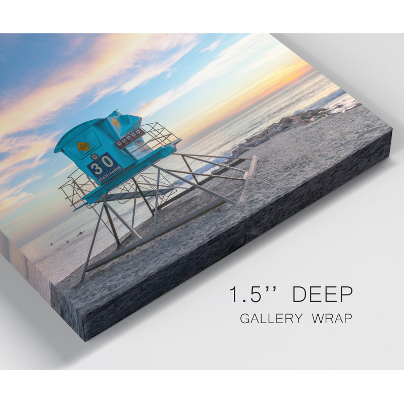 Coucher de soleil à Carlsbad, reproduction de photo sur toile tendue, H 60 po x l 40 po x P 1 po