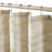 Cascade Wave Cotton Blend Shower Curtain Cream/White-1351919515