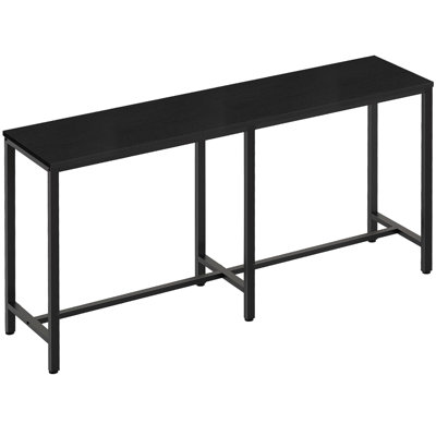 70.8 Inch Rectangular Counter Bar Height Table, High Top Pub Table for Indoor Use, Kitchen Living Room Entryway