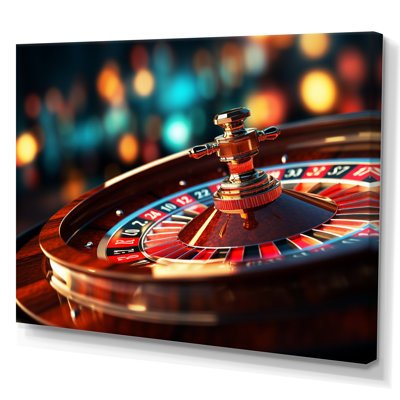 «Casino Royale Roulette III - Art mural sur toile, jeux de casino