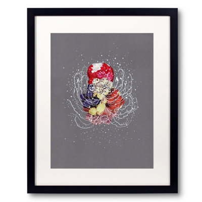 Stardust Cephalopod Print by Jenny Brown