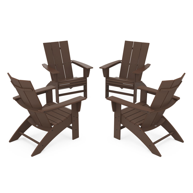Chaise Adirondack POLYWOOD, Acajou