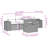  Garden Sofa Set Beige, Light Grey