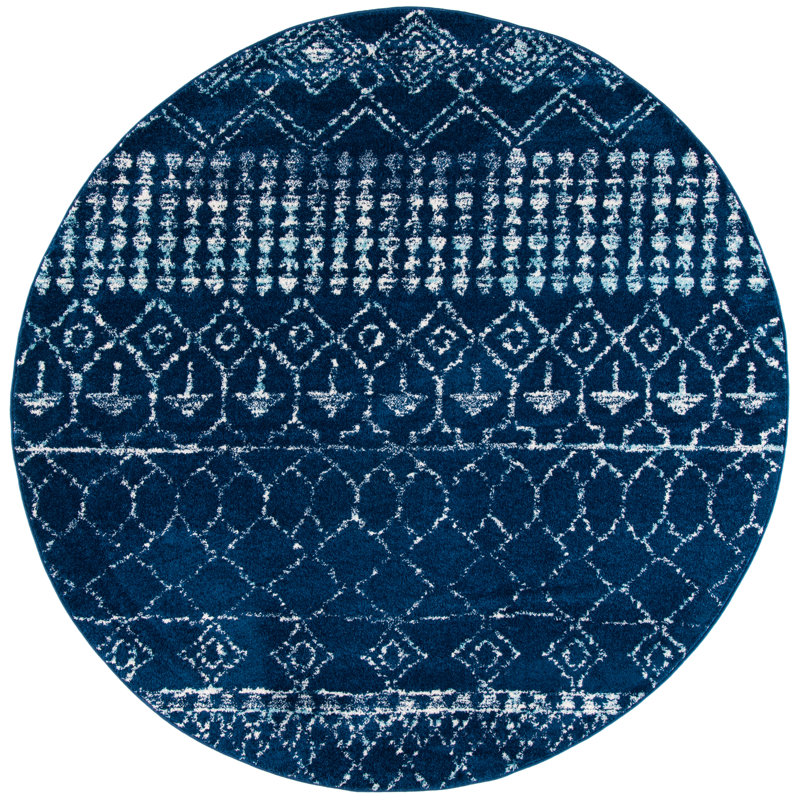 Metivier Geometric Area Rug, Round 201 cm