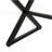 Rolando Outdoor Aluminum Dining Table With Steel Frame, Brown / Black