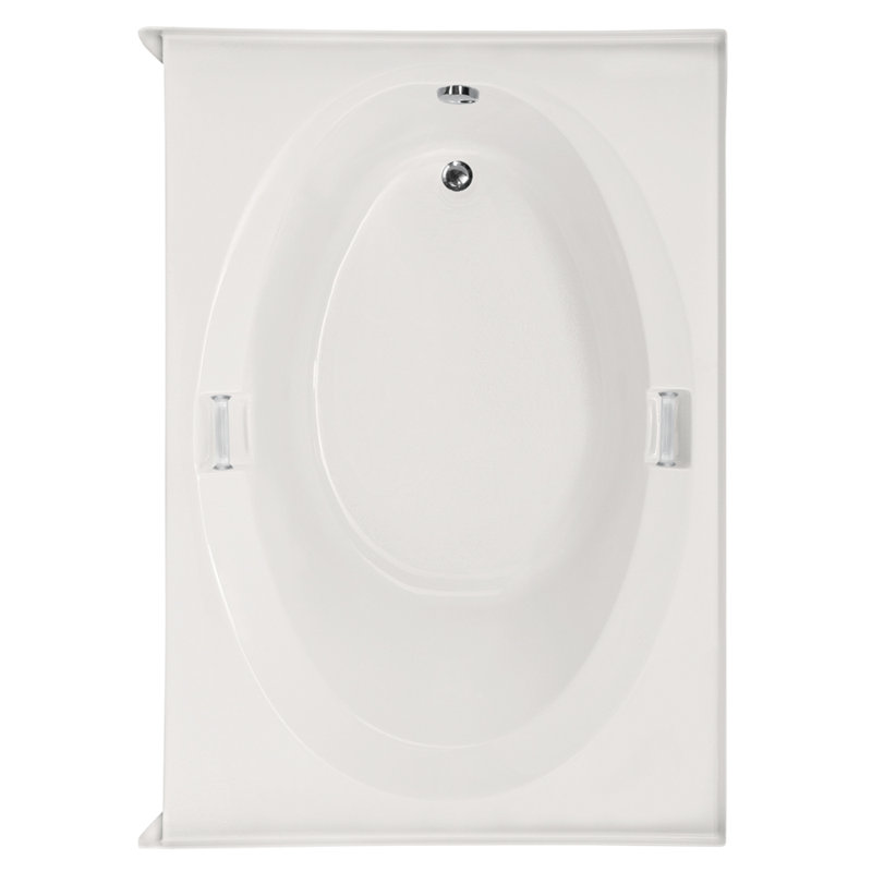 Marie 60'' x 42'' Soaking Bathtub, White, Right