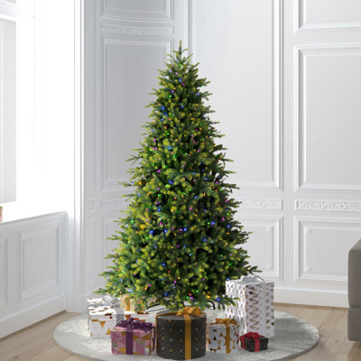 Sapin de Noël réaliste vert de 90 po avec 750 lumières DEL