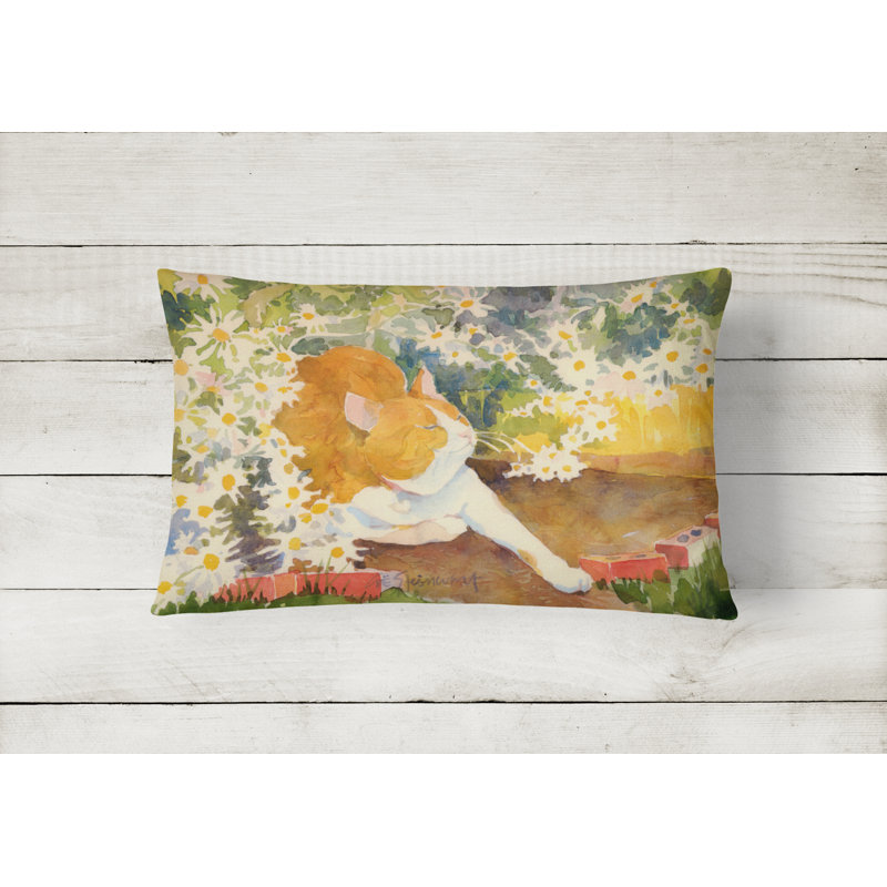 Cat Indoor/Outdoor Throw Pillow