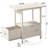End Table With Charging Station, Narrow Side Table With Drawer And USB Ports & Power Outlets, Dresserdrawer,Side Table,Bed Side Small Space Table With For Bedroom, Closet, Dorm