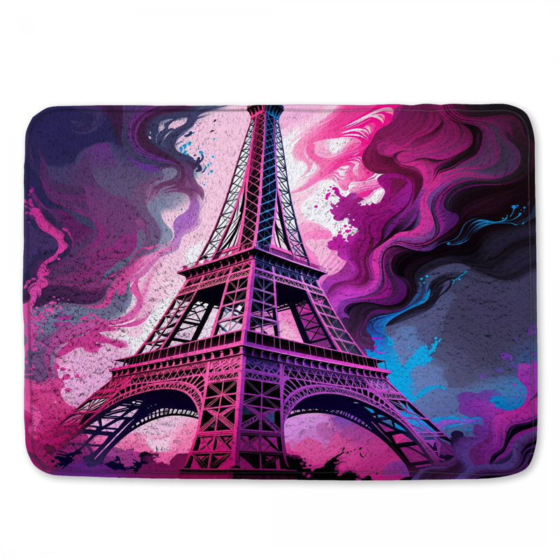 Tapis de bain Tour Eiffel, 34in W x 21in L