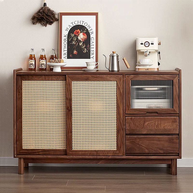 Modern minimalist sideboard with storage function, 33.66" H x 59.06" W x 15.75" D