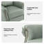 Fauteuil inclinable manuel berçant en cuir véritable de 32,67 po Westhought-70666258
