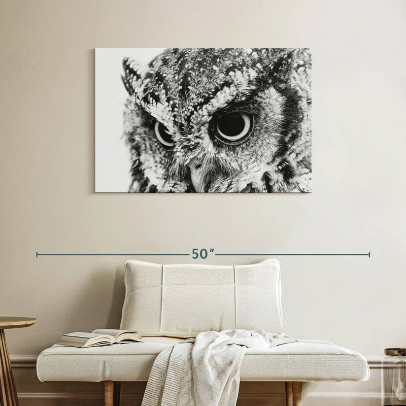 Brampt Staring Owl, 26" H x 39" W