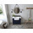Adeline 36'' Single Bathroom Vanity with Carrara Marble Top-1871225112
