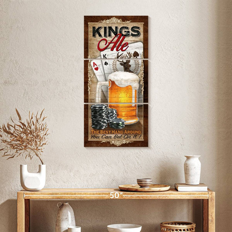 Kings Ale, H 38 po x l 18 po