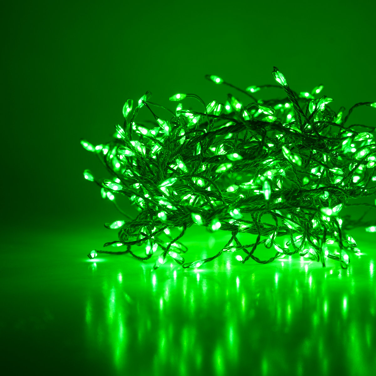 96'' LED String Lights, Green