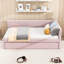 Lit de jour simple rembourré avec lit gigogne simple-528733616