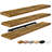 Sorbus Floating Shelves for Wall - 55 Inch Extra-Long Bathroom Shelves, Wall Decor for Bedroom, Kitchen, Living Room, Book Storage - Mounted Floating Shelf with Hidden Brackets (Brown, 3 Pack)-119898079