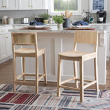 Yalingup 30" Unfinished Barstool with a Solid Wood Frame