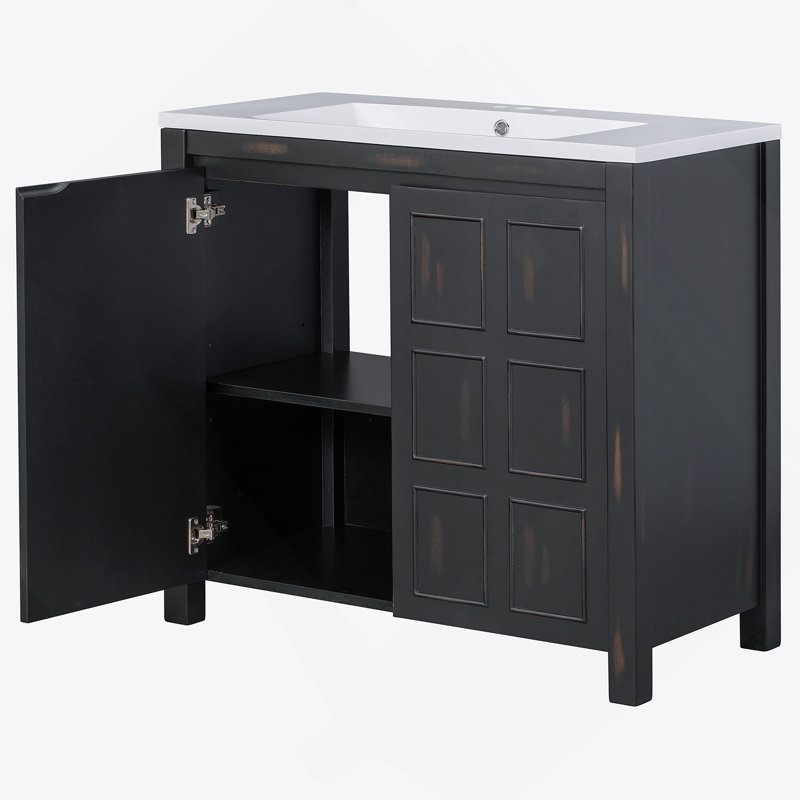 Armoire de salle de bain 36 "Retro Espresso