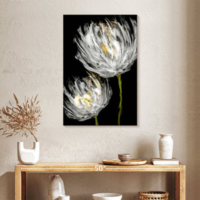 Harnek tulipes sur fond noir II