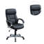Chaise de bureau noire à hauteur réglable avec rembourrage confortable et doux pour une meilleure posture