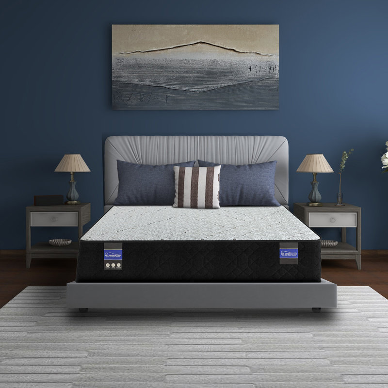 Rhannon 13" Firm Hybrid Mattress with Cooling Gel, Encased Coils & Cool-Touch Cover, Made in USA, Full