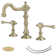 Widespread 2-handle Bathroom Faucet with Drain Assembly