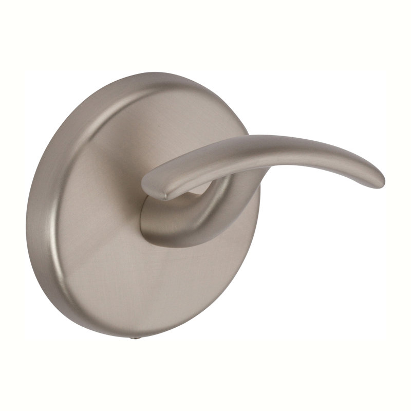 Hotelier Single Robe Hook, Satin Nickel