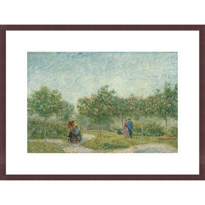 «Garden with Courting Couples: Square Saint-Pierre» par Vincent van Gogh, impression giclée encadrée