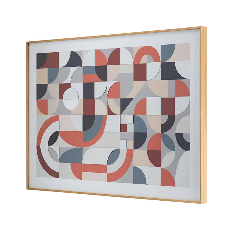 23,8X33,6X1,6 "Art miroir encadré, décoration intérieure pour le salon, la cuisine, le bureau, le vestibule