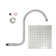 Rain Rain Shower Head 1.75 GPM GPM with Aerating