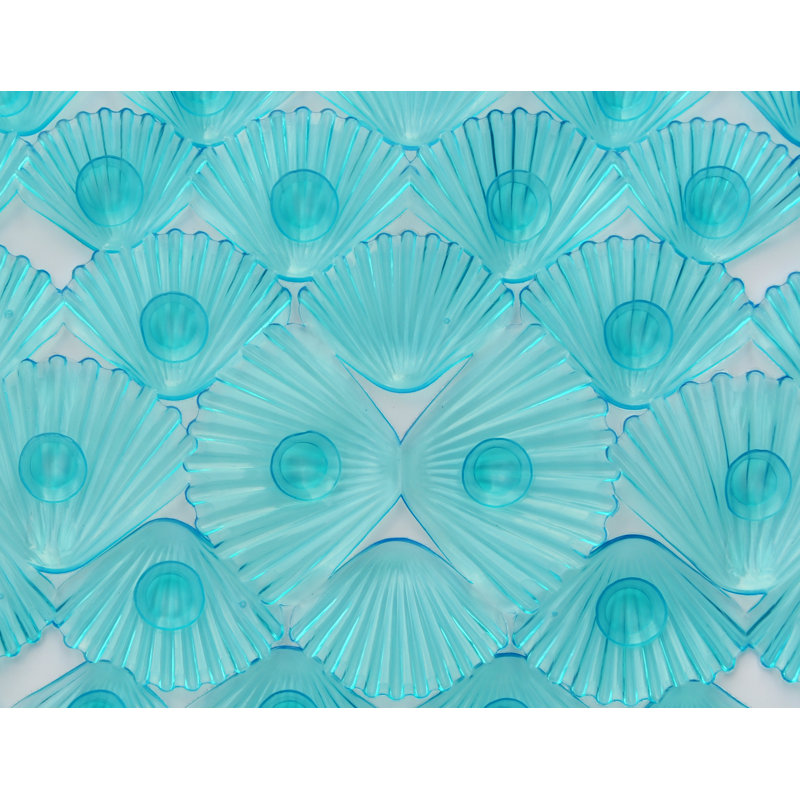 Tapis de douche antidérapant Tabiauea, Bleu sarcelle