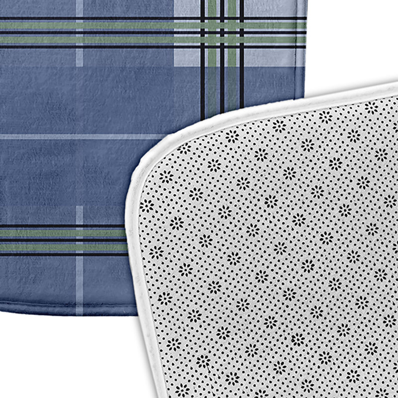 Napperon Scotish, Bleu
