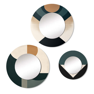 Alderwood Metal Round Mirror