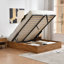 Structure de lit plateforme en bois avec rangement relevable, très grand, chêne pâle-1295656417-1290787231