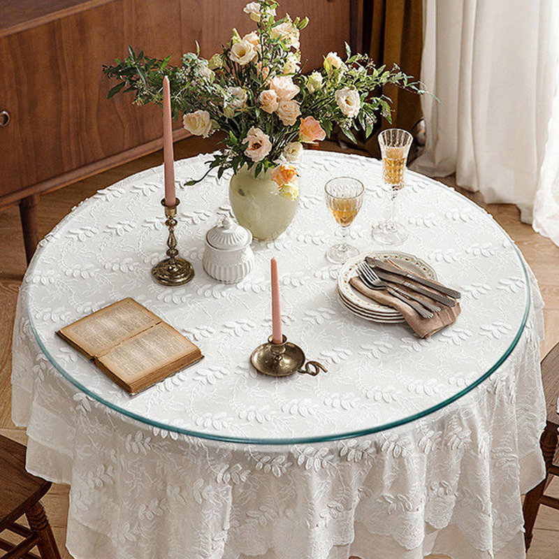Seulement le plateau en verre. Plateau de table rond 42 po en verre trempé