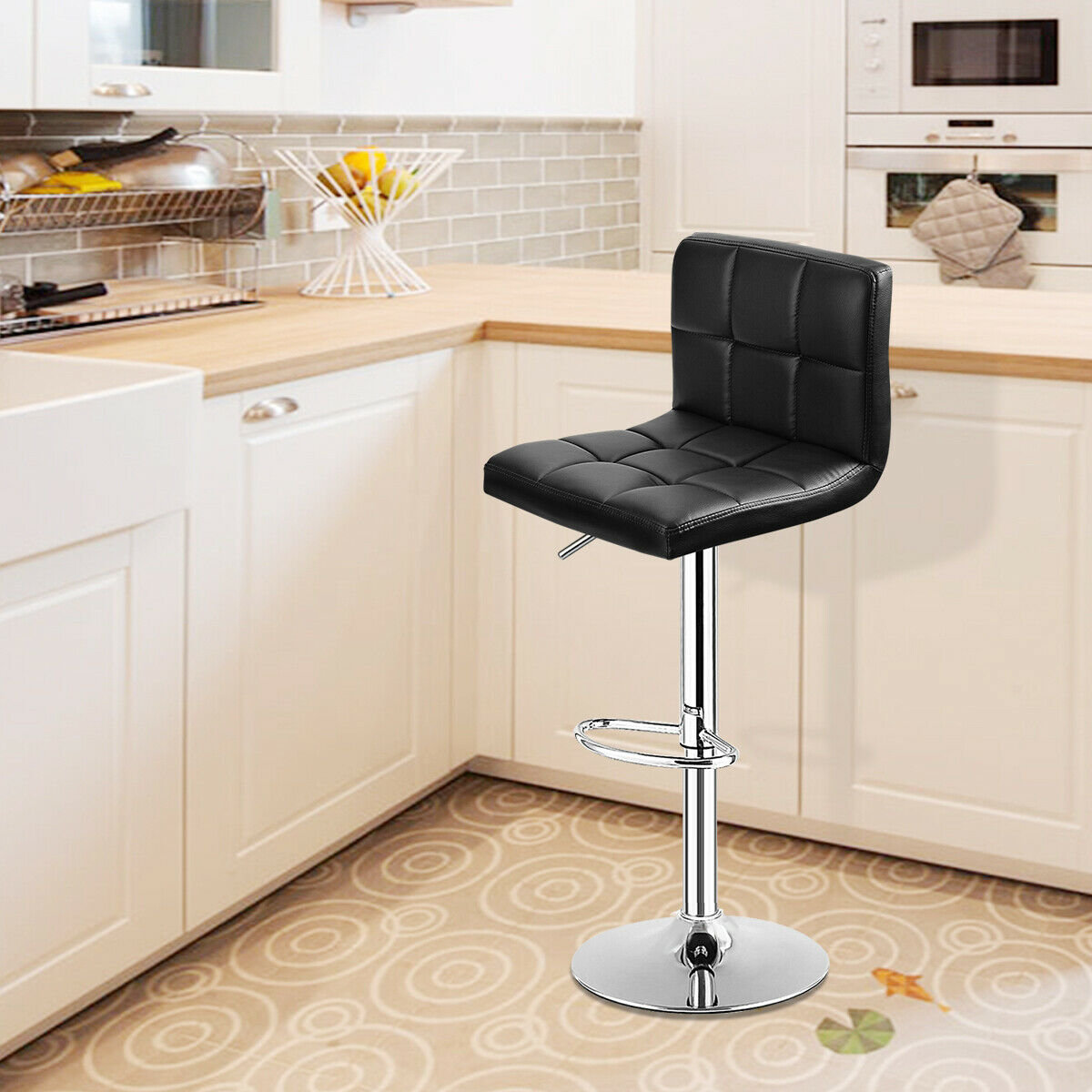 Ashanni Swivel Adjustable Height Bar Stool