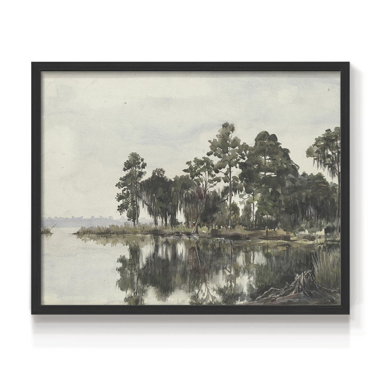 Paysages rétro-CCLIV - reproduction encadrée