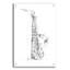 "Croquis de saxophone" par Ethan Harper, art mural en verre acrylique-641835896
