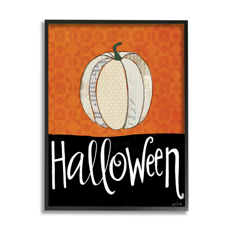 Fête d'Halloween à motif festif de citrouille - impression sur bois, H 30 po x l 24 po x P 1,5 po