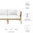 Modway Clearwater Outdoor Patio Teak Wood Sofa-1405650129