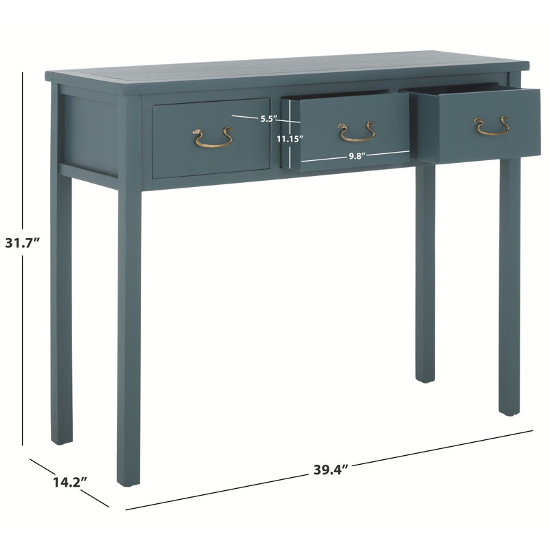 Vinea 39.4'' Console Table, Teal