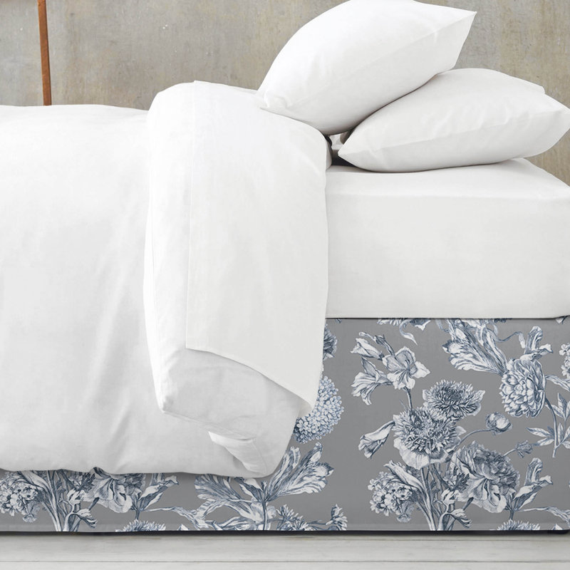 Alexandria Shadow Cotton Bedskirt, 18", King