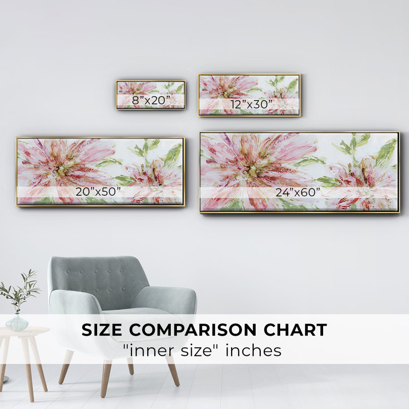 Floral Panache- Framed Canvas