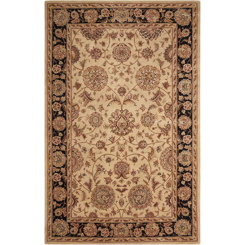 Deguzman Wool Oriental Indoor Rug, Rectangle 5'6" x 8'6"